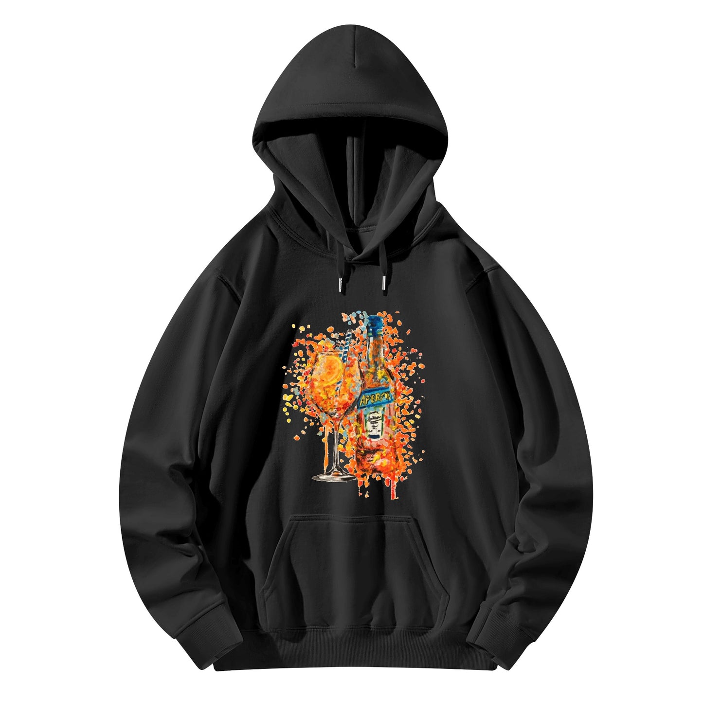 Hoodie Cotton Aperol carnival DrinkandArt