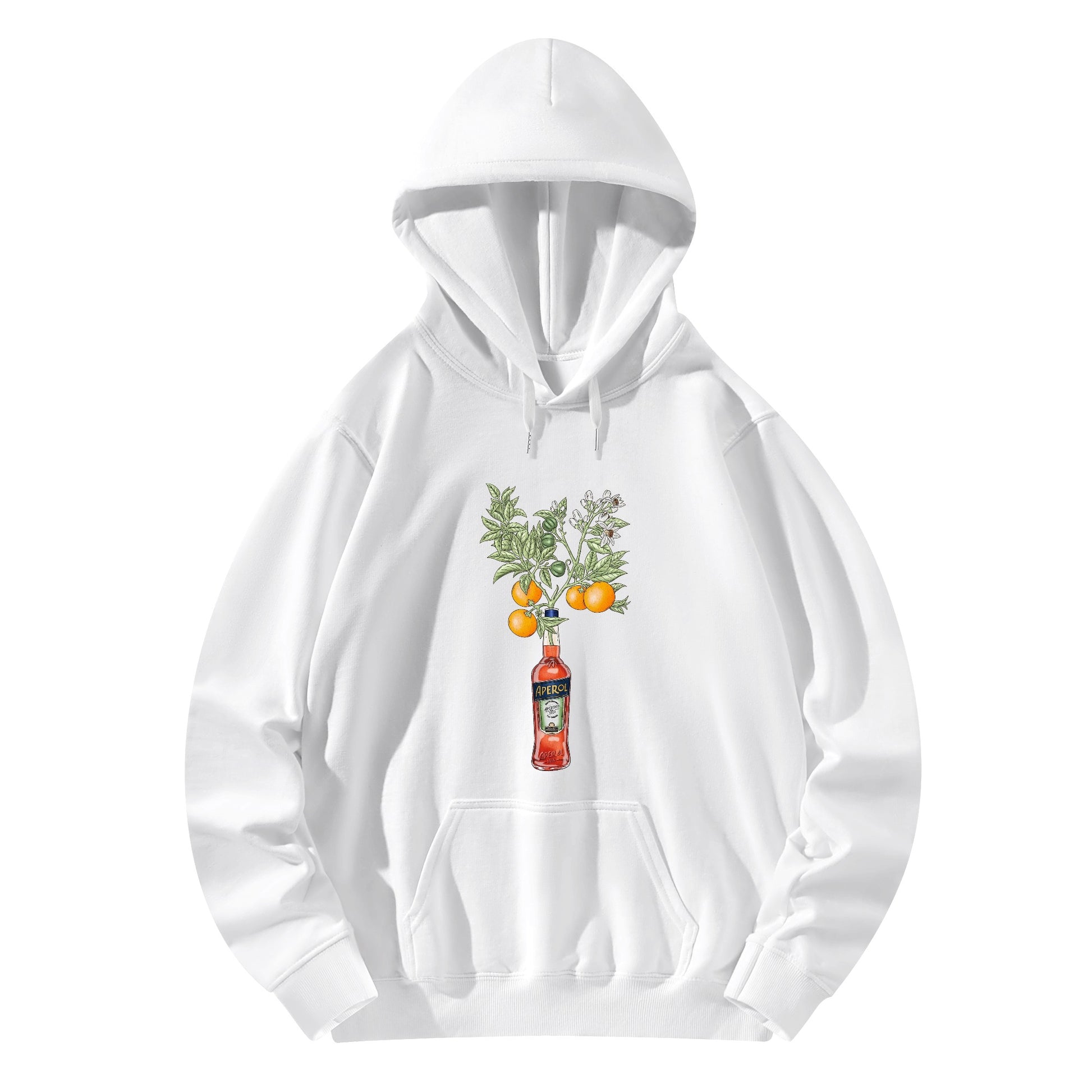 Hoodie Cotton Aperol orange tree DrinkandArt