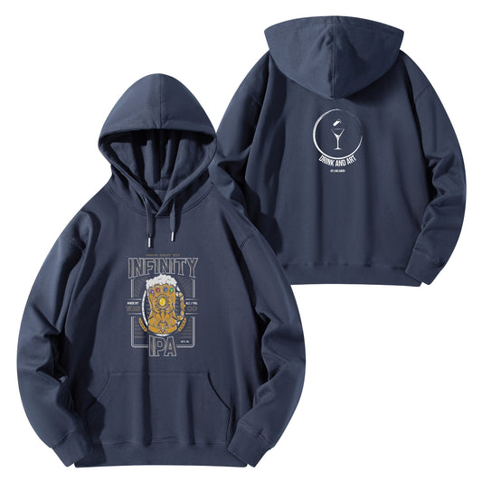 Hoodie Cotton Infinity IPA craft beer DrinkandArt