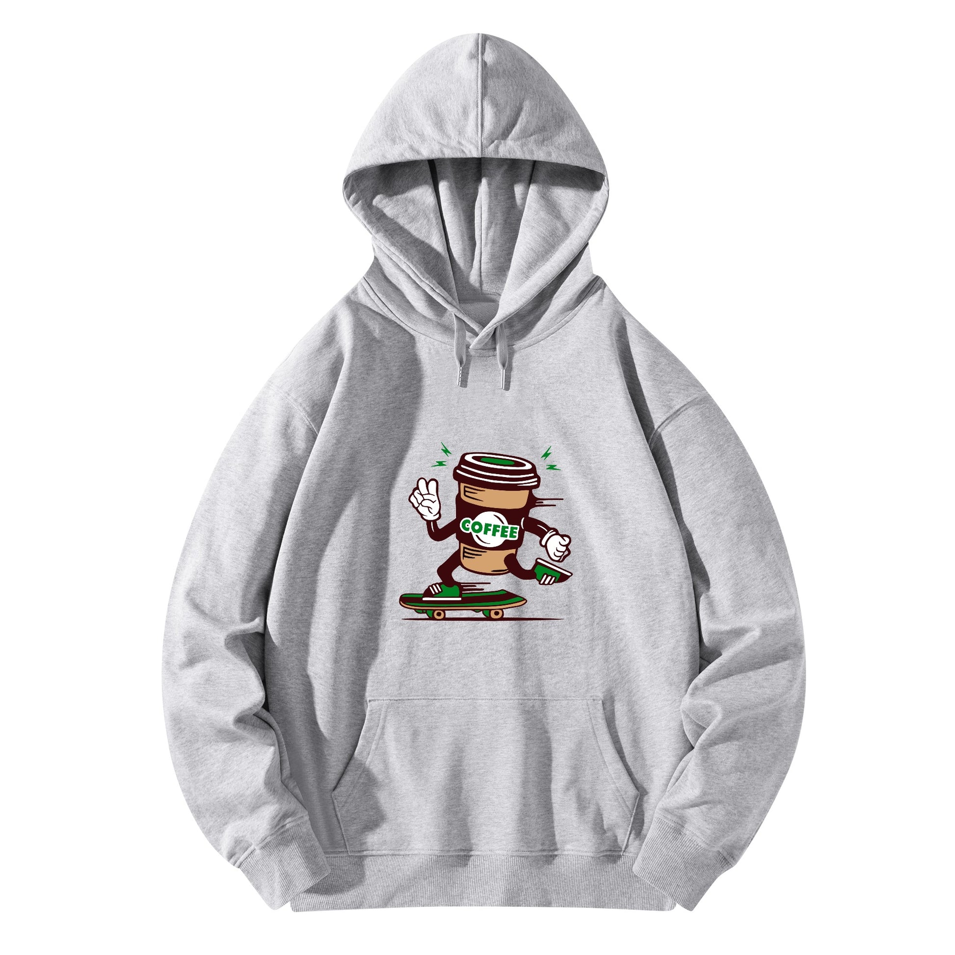 Hoodie Cotton coffee cup skateboarding DrinkandArt