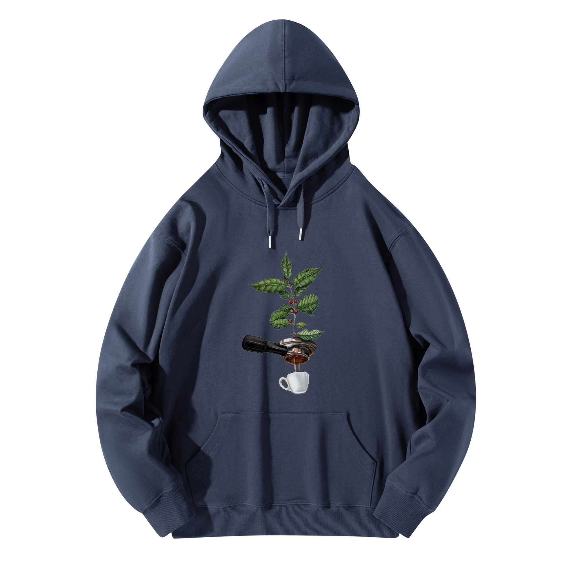 Hoodie Cotton espresso coffee tree DrinkandArt