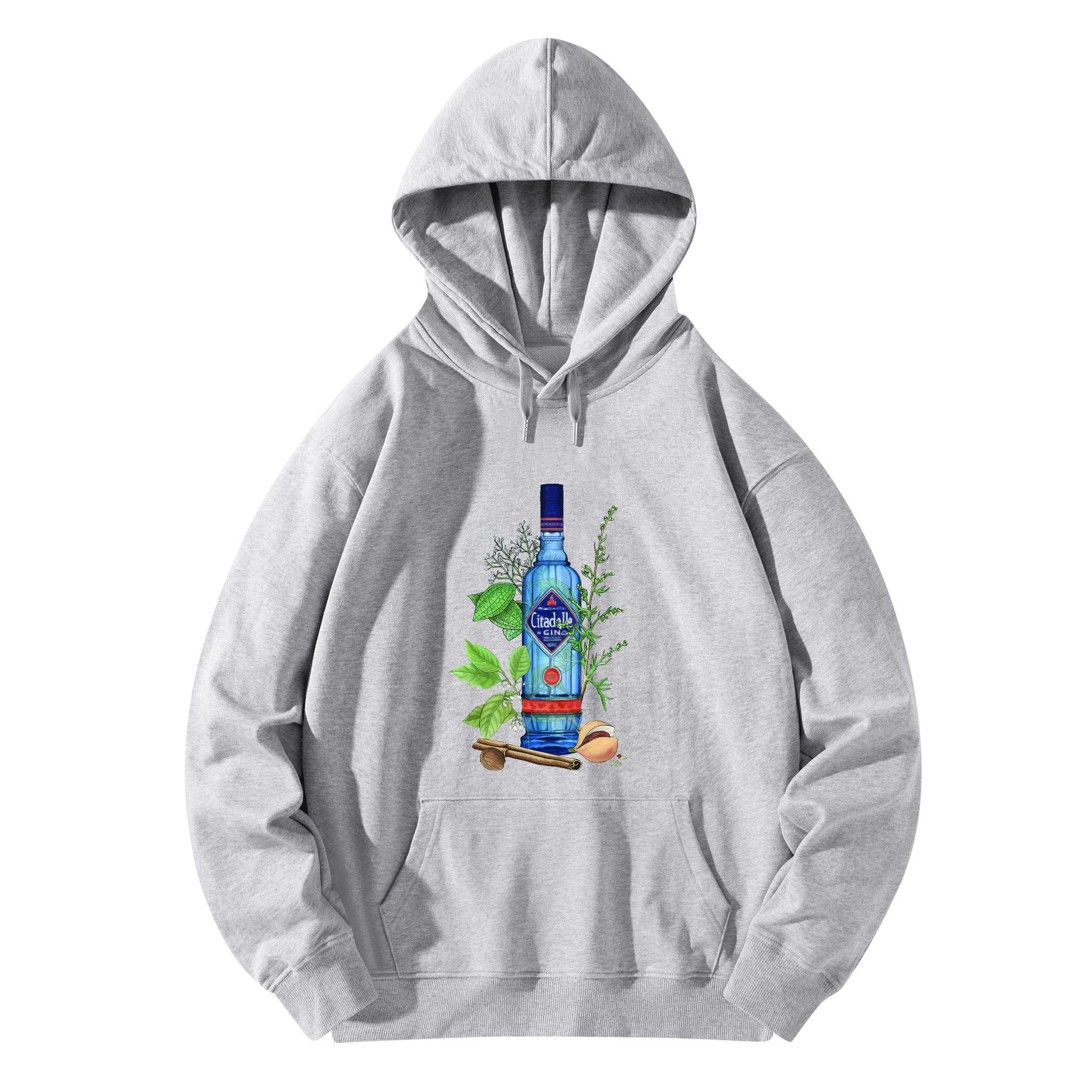 Hoodie Cotton gin Citadelle floral art DrinkandArt