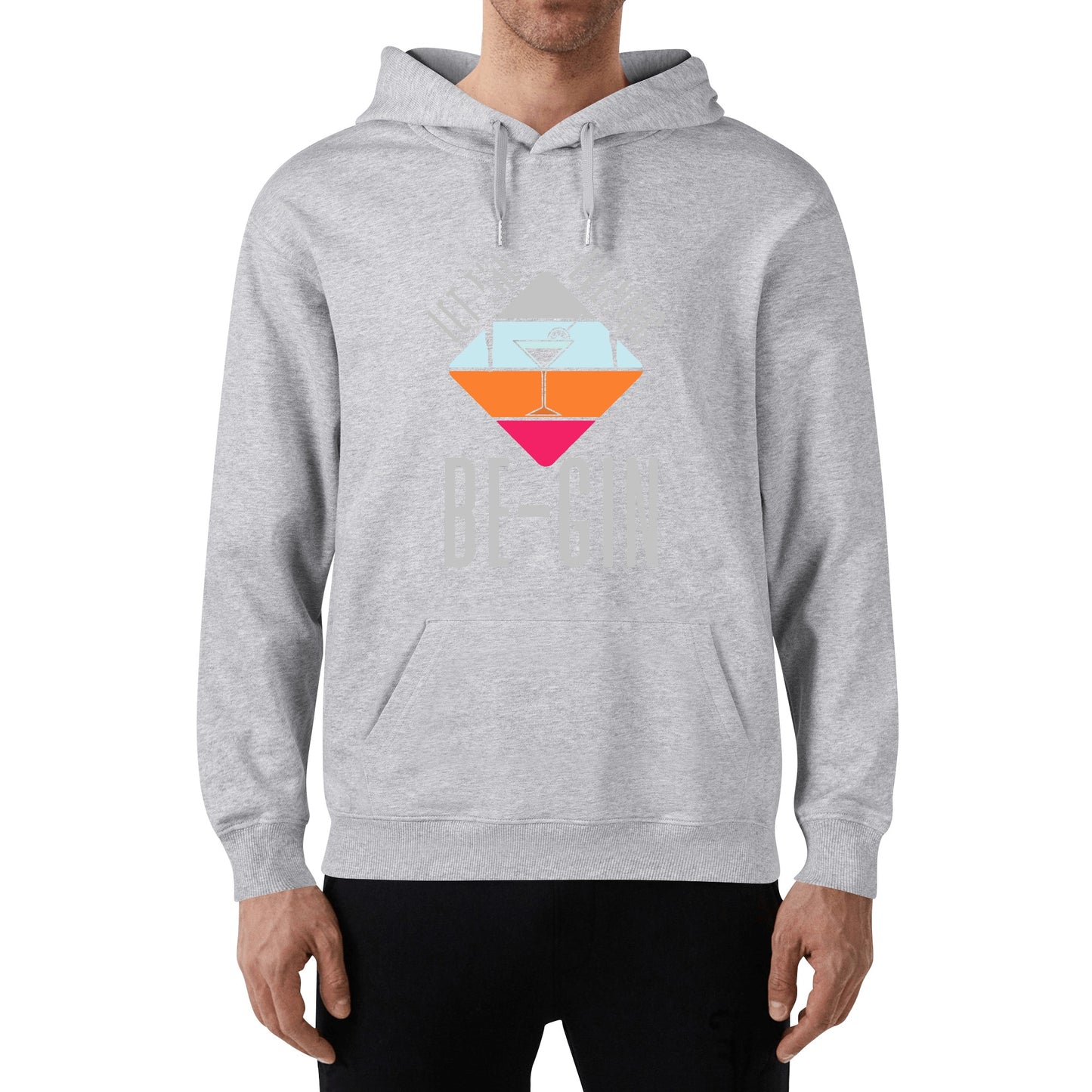 Hoodie Cotton let the evening be-gin DrinkandArt