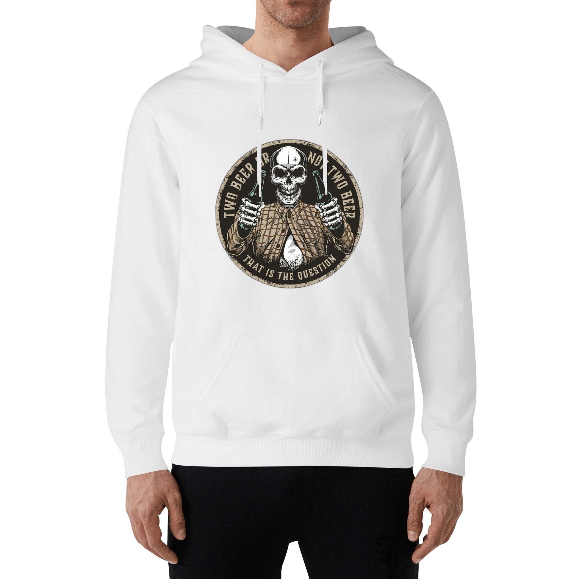 Hoodie Cotton two beer or not two beer that is the question DrinkandArt