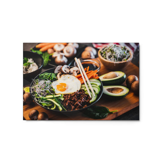 Metal prints Bibimbap DrinkandArt