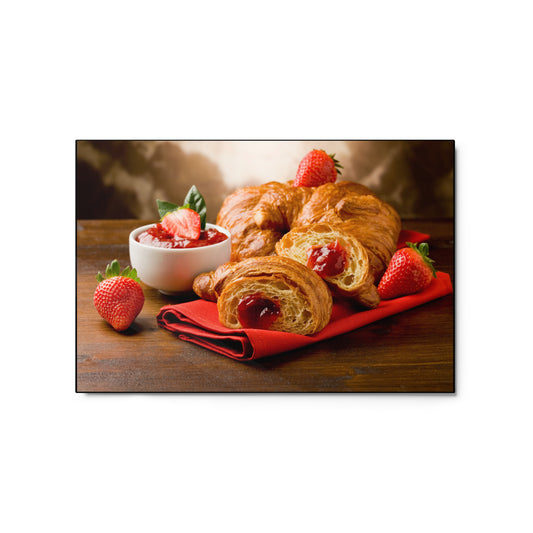 Metal prints Croissant DrinkandArt