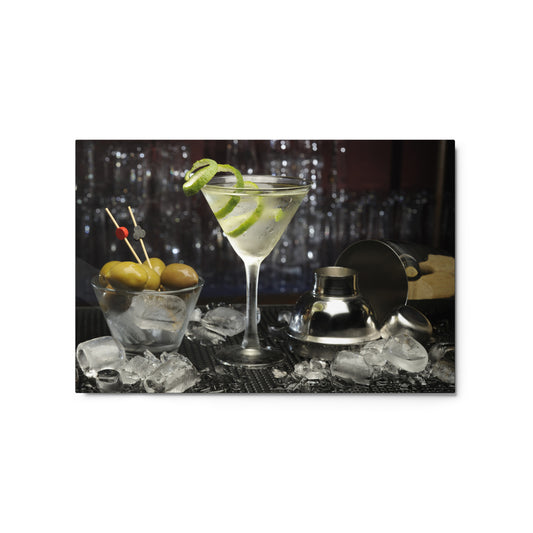 Metal prints Martini DrinkandArt