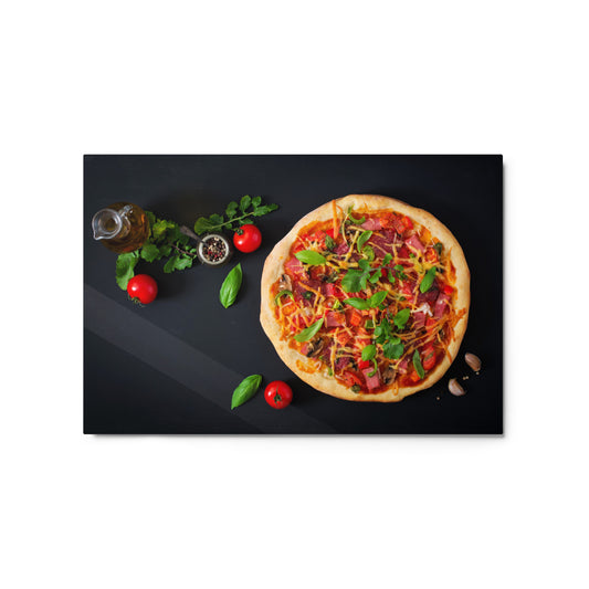 Metal prints Pizza Margherita DrinkandArt