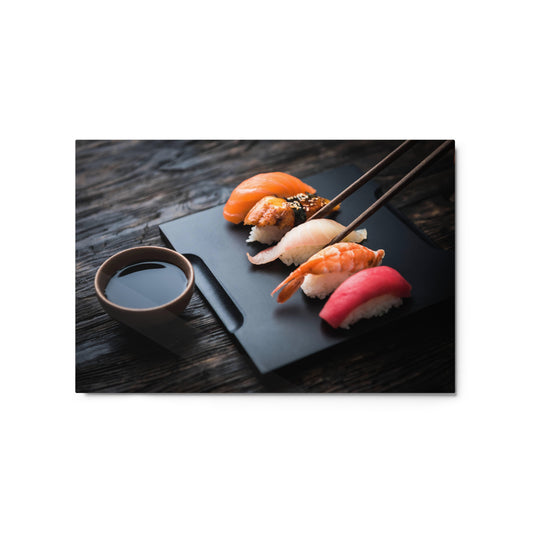 Metal prints Sushi DrinkandArt