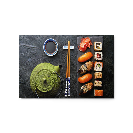 Metal prints Sushi and tea DrinkandArt