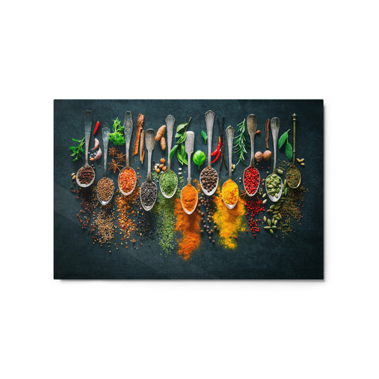 Metal prints spices art DrinkandArt