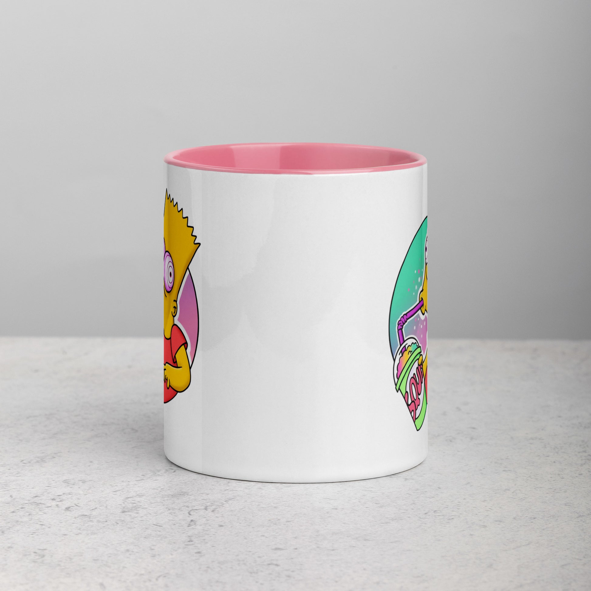 Mug with Color Inside bart simpson DrinkandArt