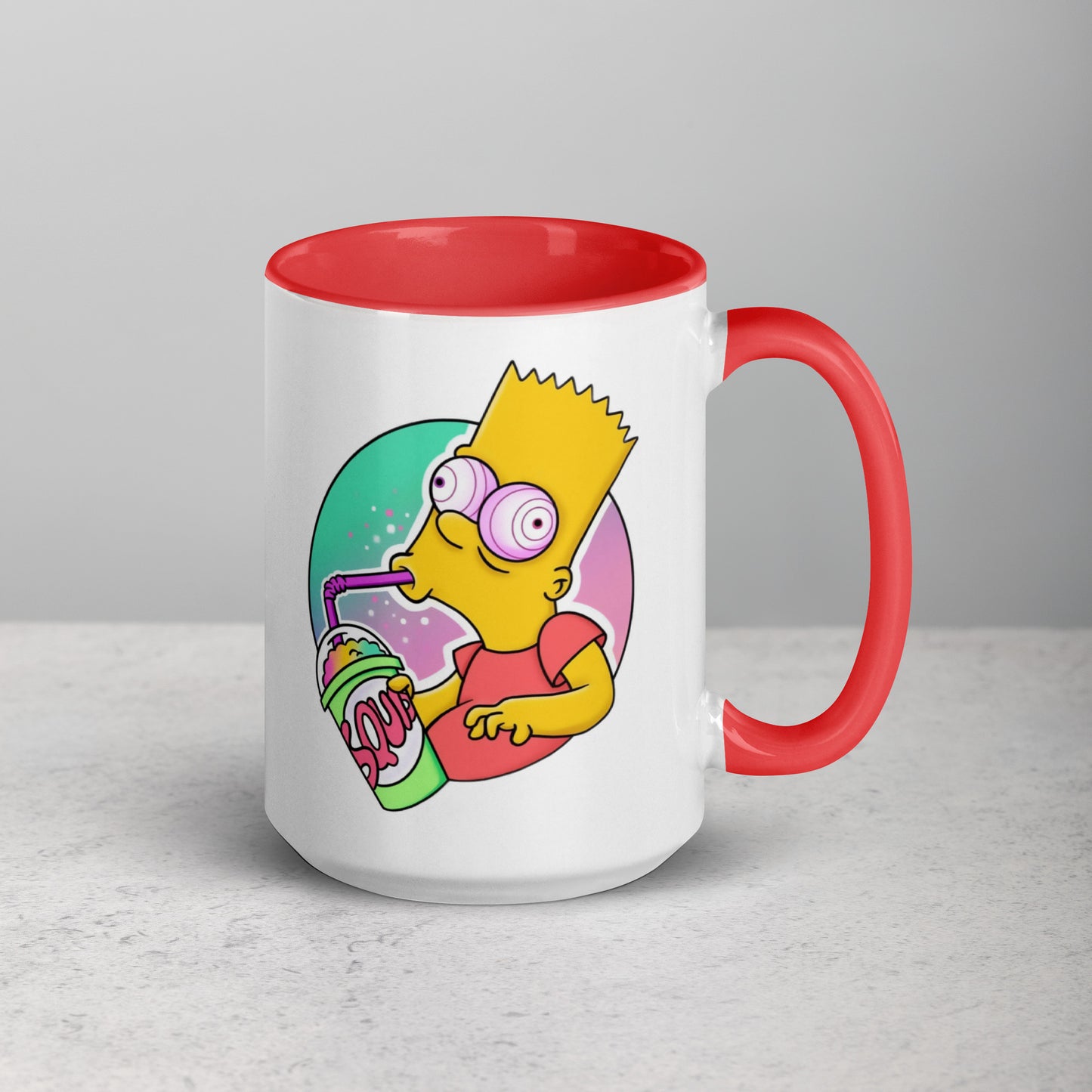 Mug with Color Inside bart simpson DrinkandArt