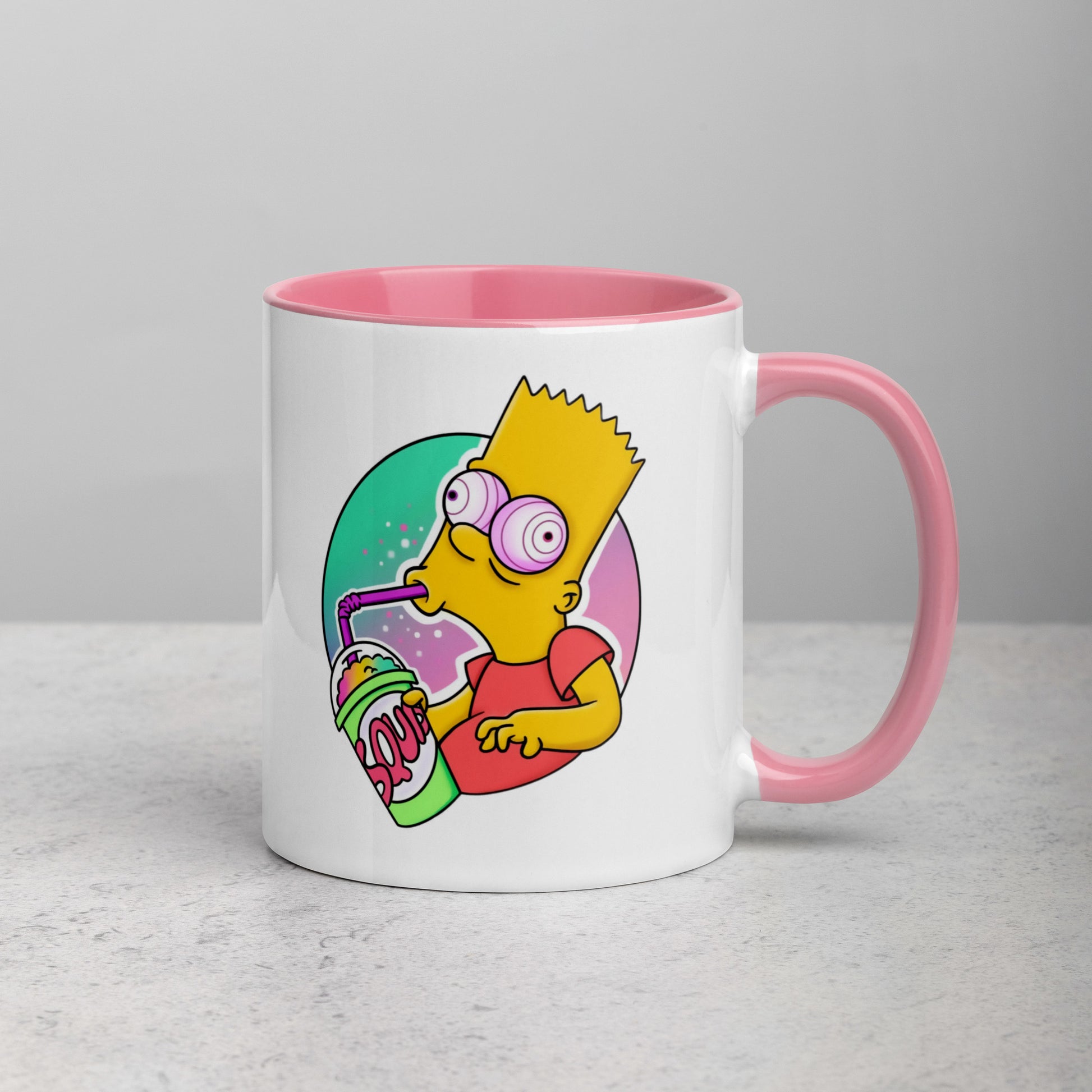 Mug with Color Inside bart simpson DrinkandArt