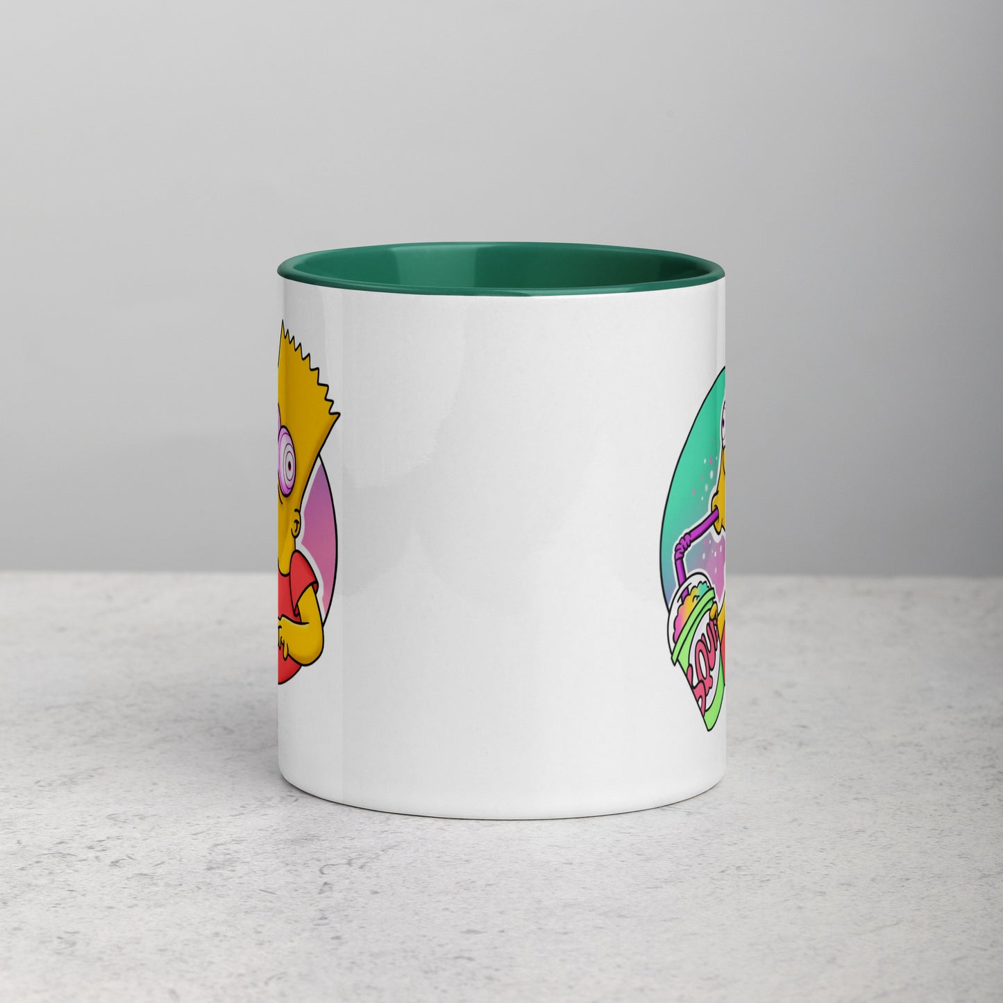 Mug with Color Inside bart simpson DrinkandArt