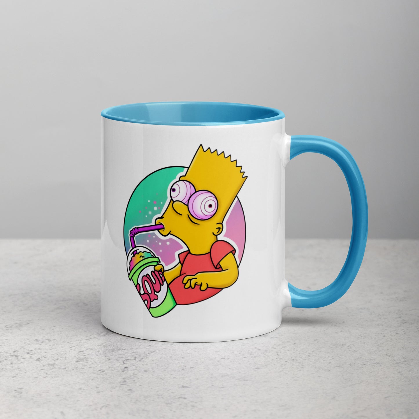 Mug with Color Inside bart simpson DrinkandArt