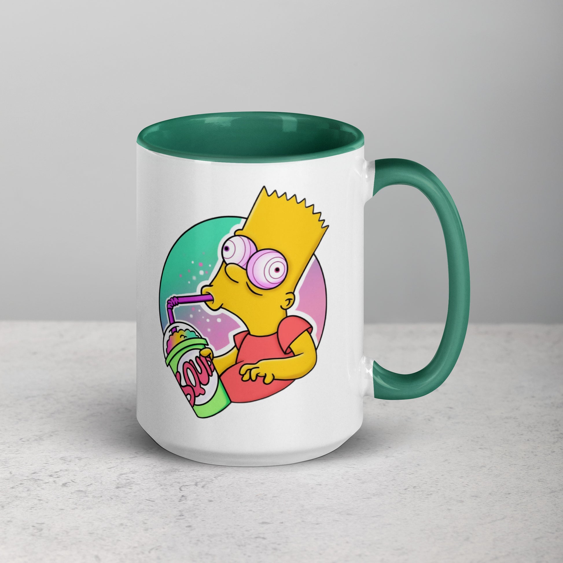 Mug with Color Inside bart simpson DrinkandArt