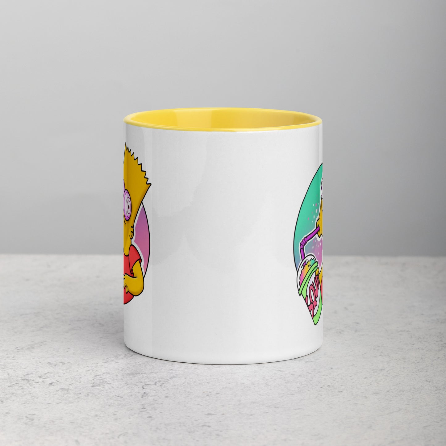 Mug with Color Inside bart simpson DrinkandArt