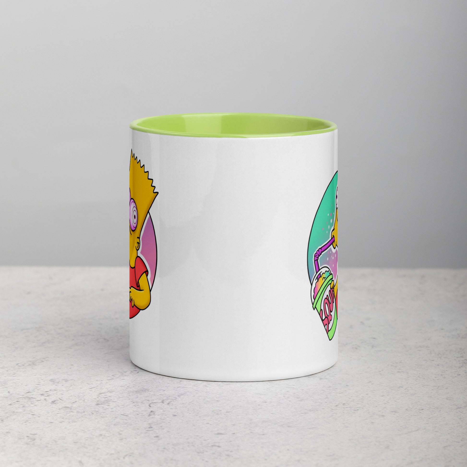 Mug with Color Inside bart simpson DrinkandArt