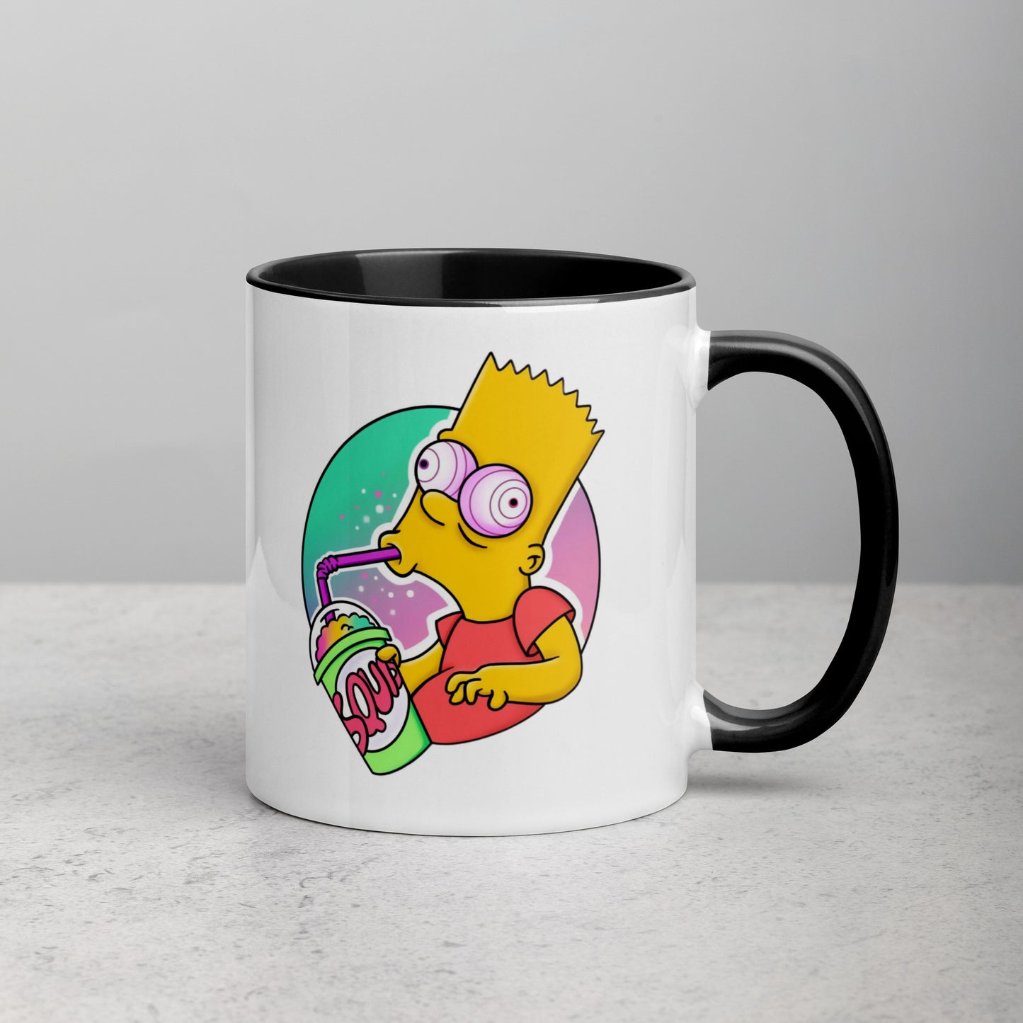 Mug with Color Inside bart simpson DrinkandArt