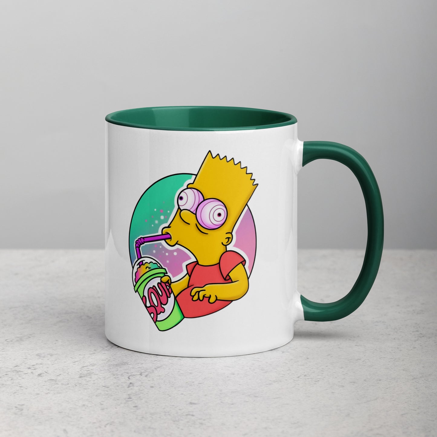 Mug with Color Inside bart simpson DrinkandArt