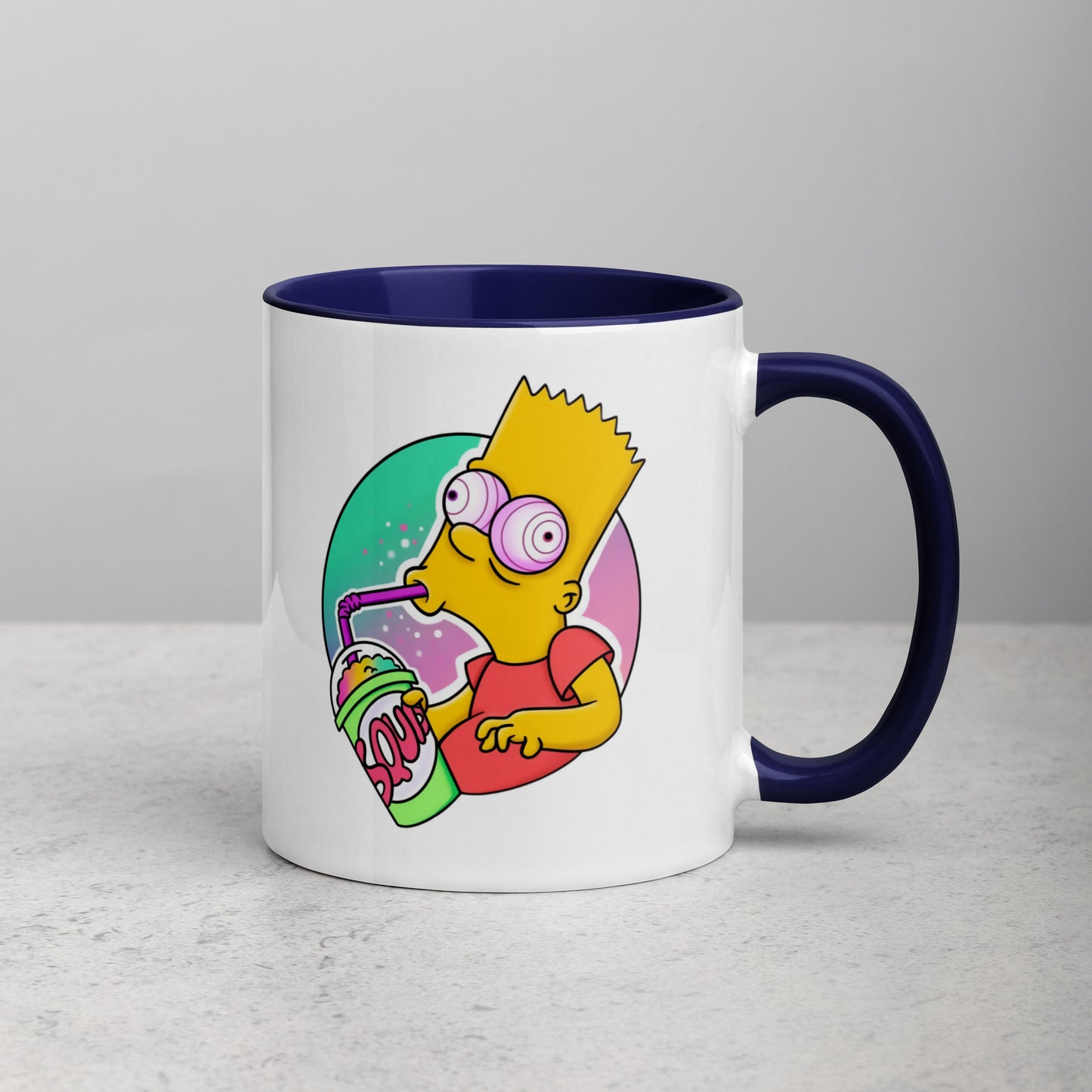 Mug with Color Inside bart simpson DrinkandArt