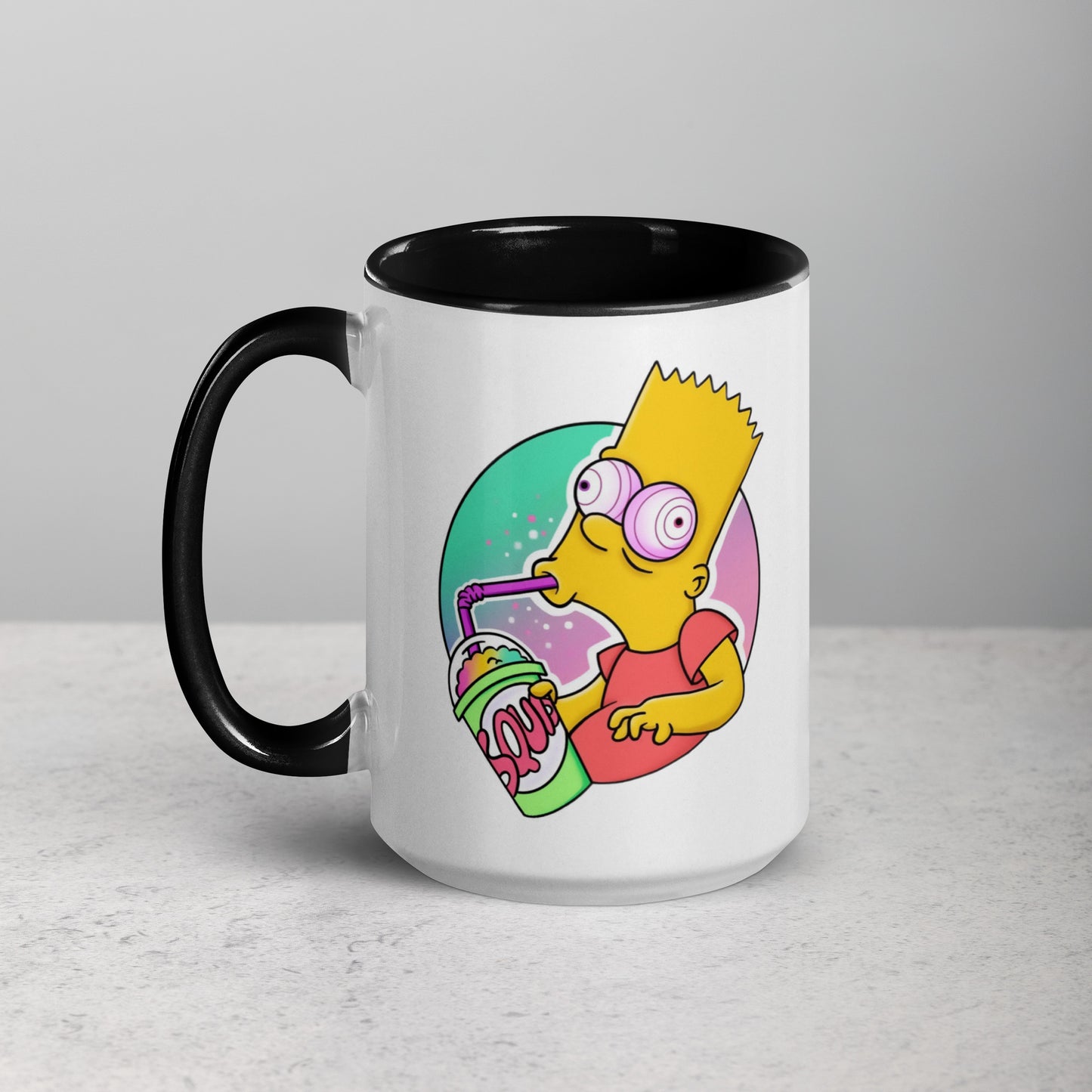 Mug with Color Inside bart simpson DrinkandArt