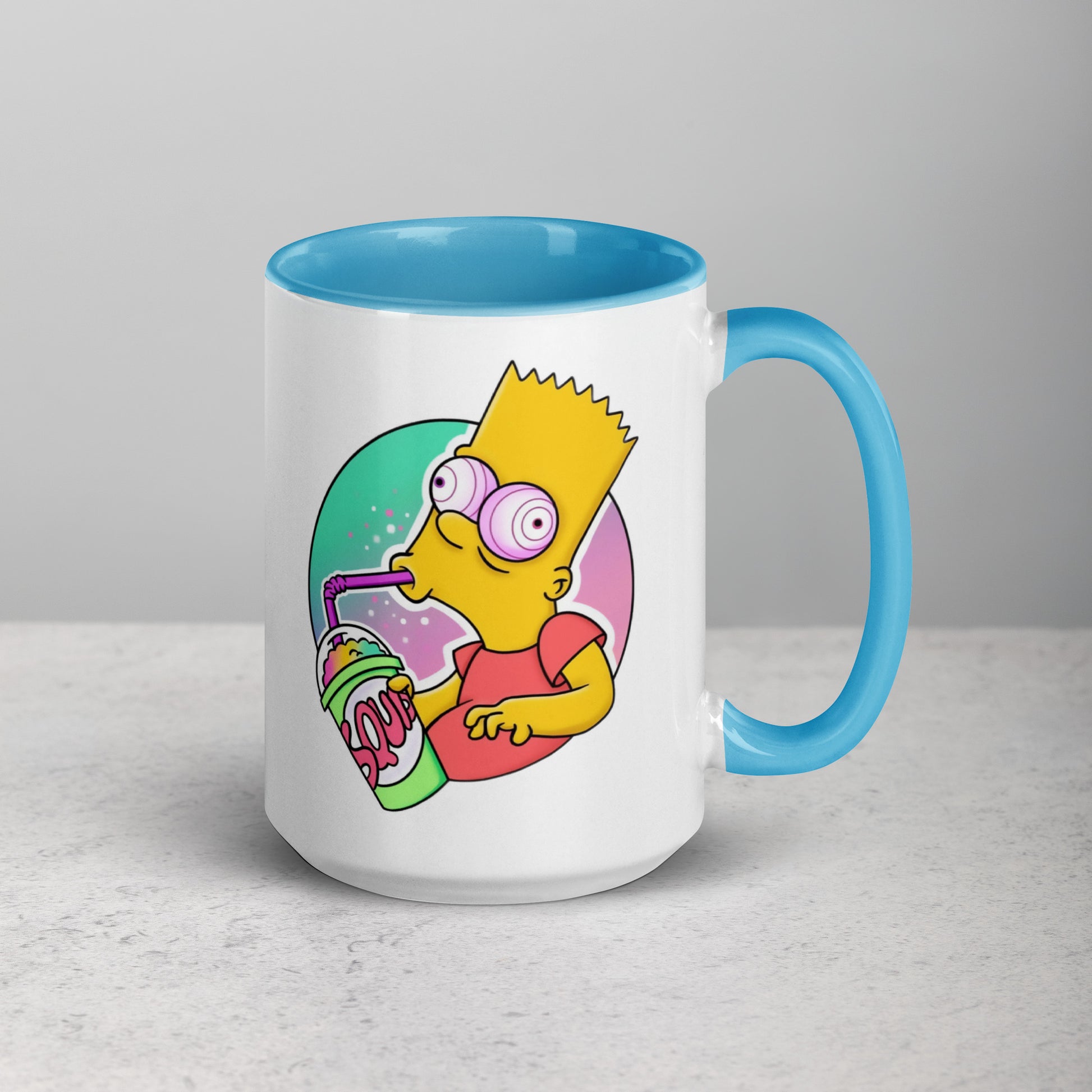 Mug with Color Inside bart simpson DrinkandArt