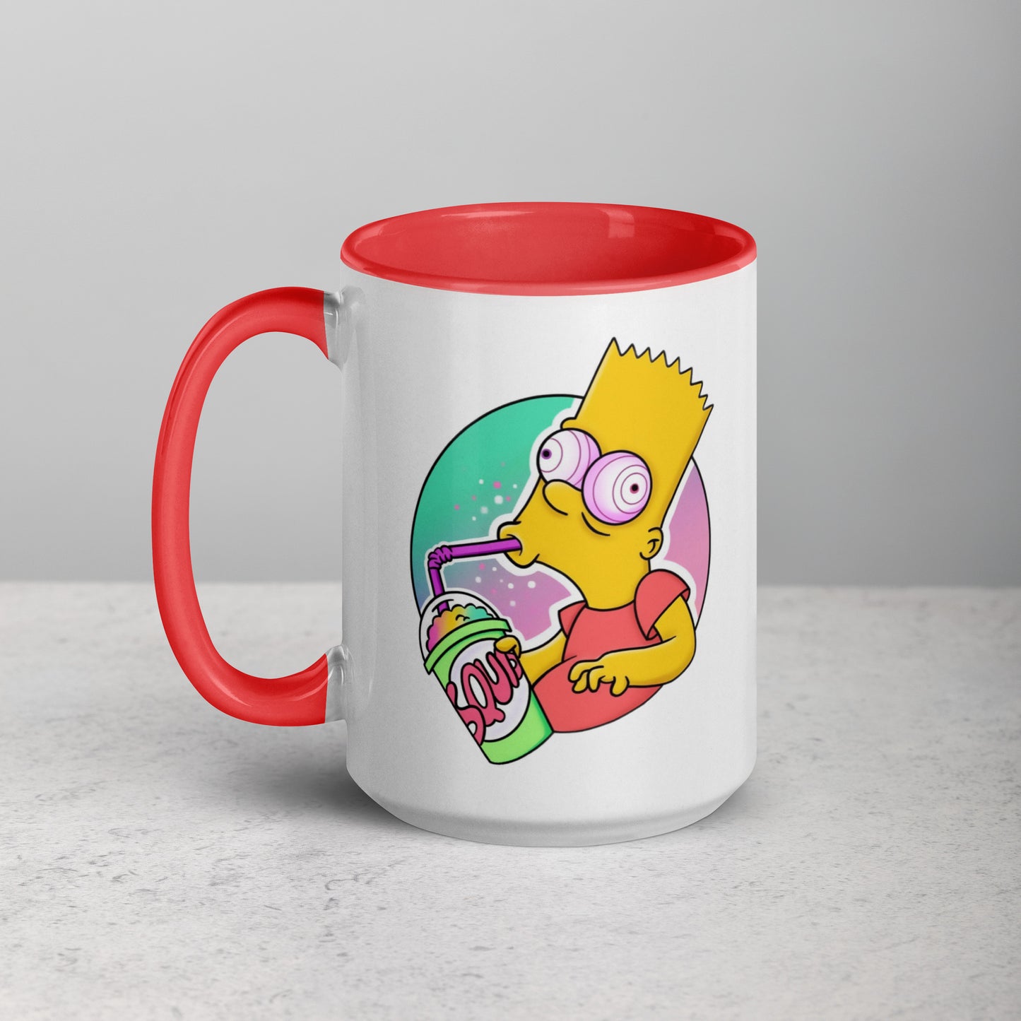 Mug with Color Inside bart simpson DrinkandArt