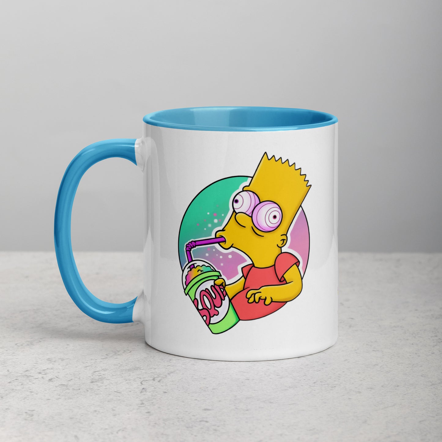 Mug with Color Inside bart simpson DrinkandArt