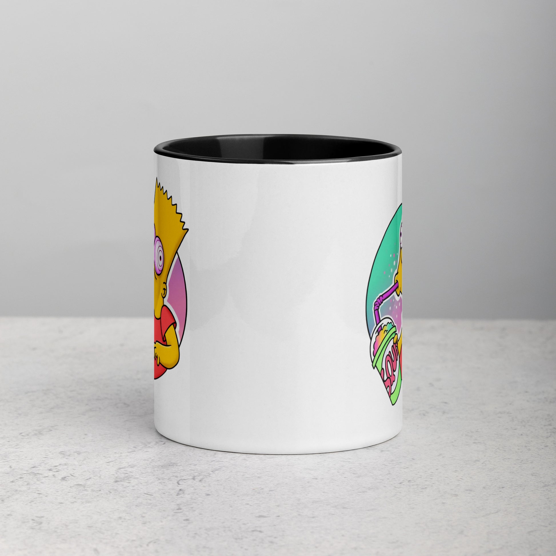 Mug with Color Inside bart simpson DrinkandArt