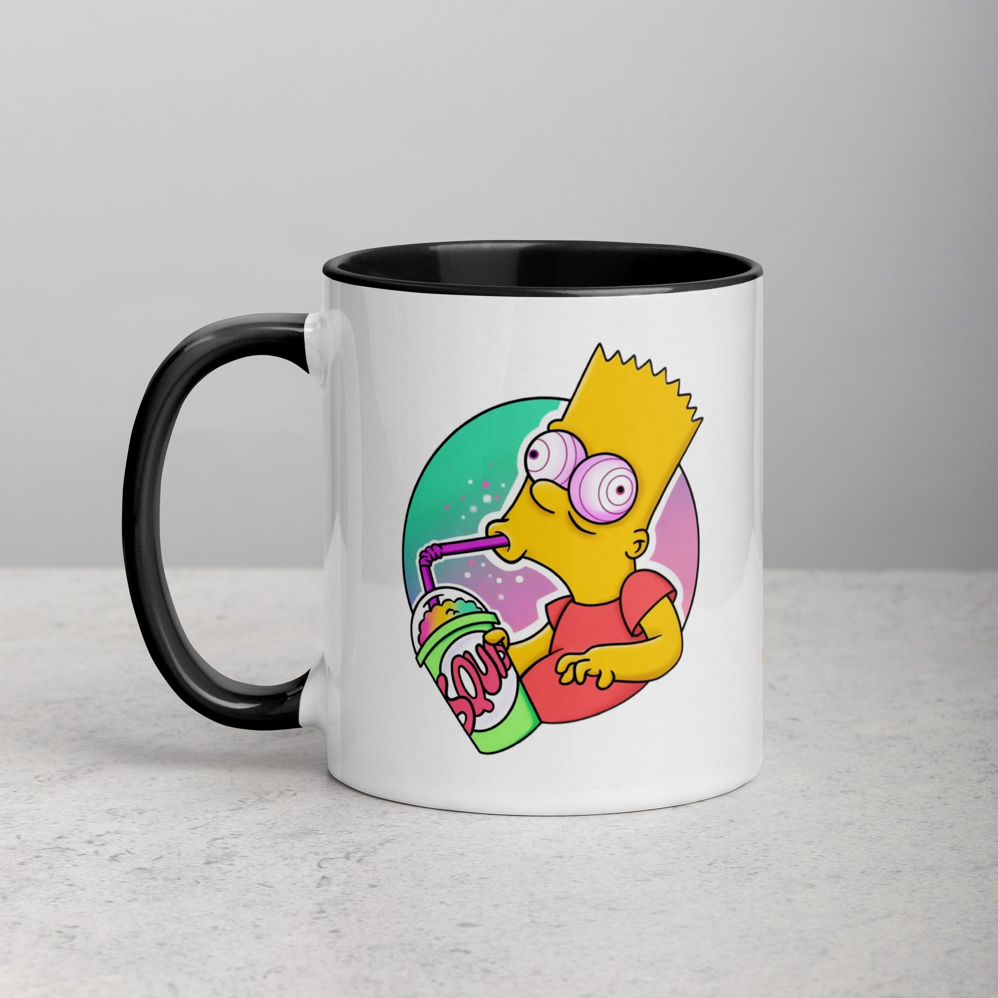 Mug with Color Inside bart simpson DrinkandArt