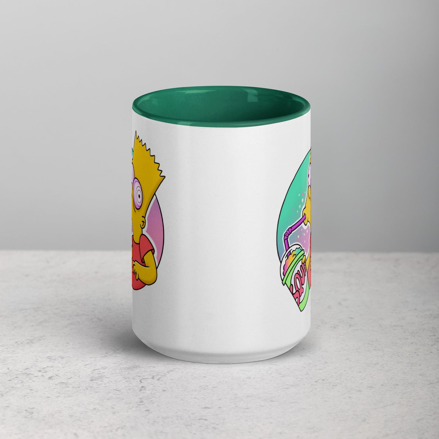 Mug with Color Inside bart simpson DrinkandArt