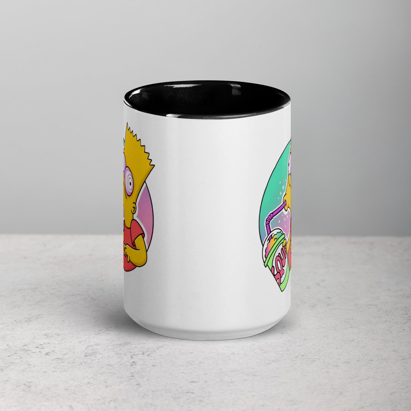 Mug with Color Inside bart simpson DrinkandArt