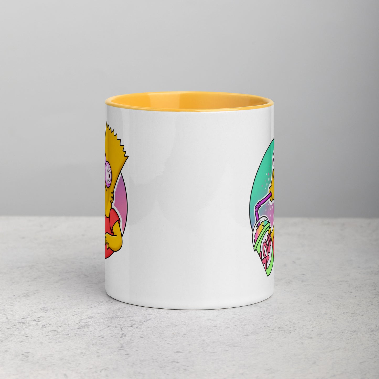 Mug with Color Inside bart simpson DrinkandArt