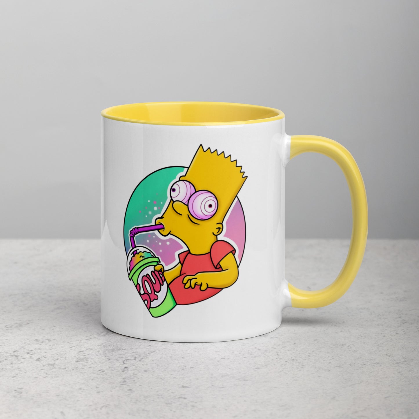 Mug with Color Inside bart simpson DrinkandArt