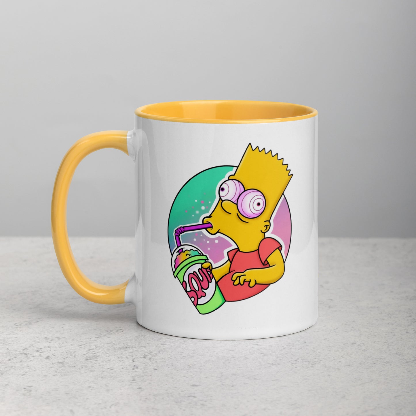 Mug with Color Inside bart simpson DrinkandArt