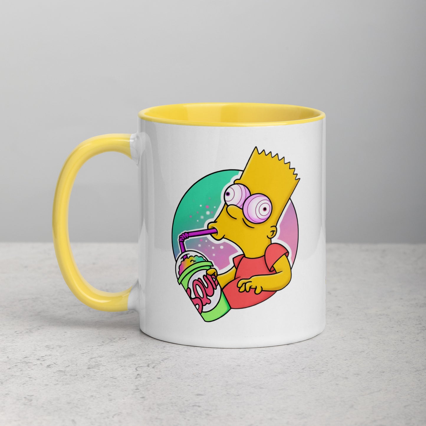 Mug with Color Inside bart simpson DrinkandArt