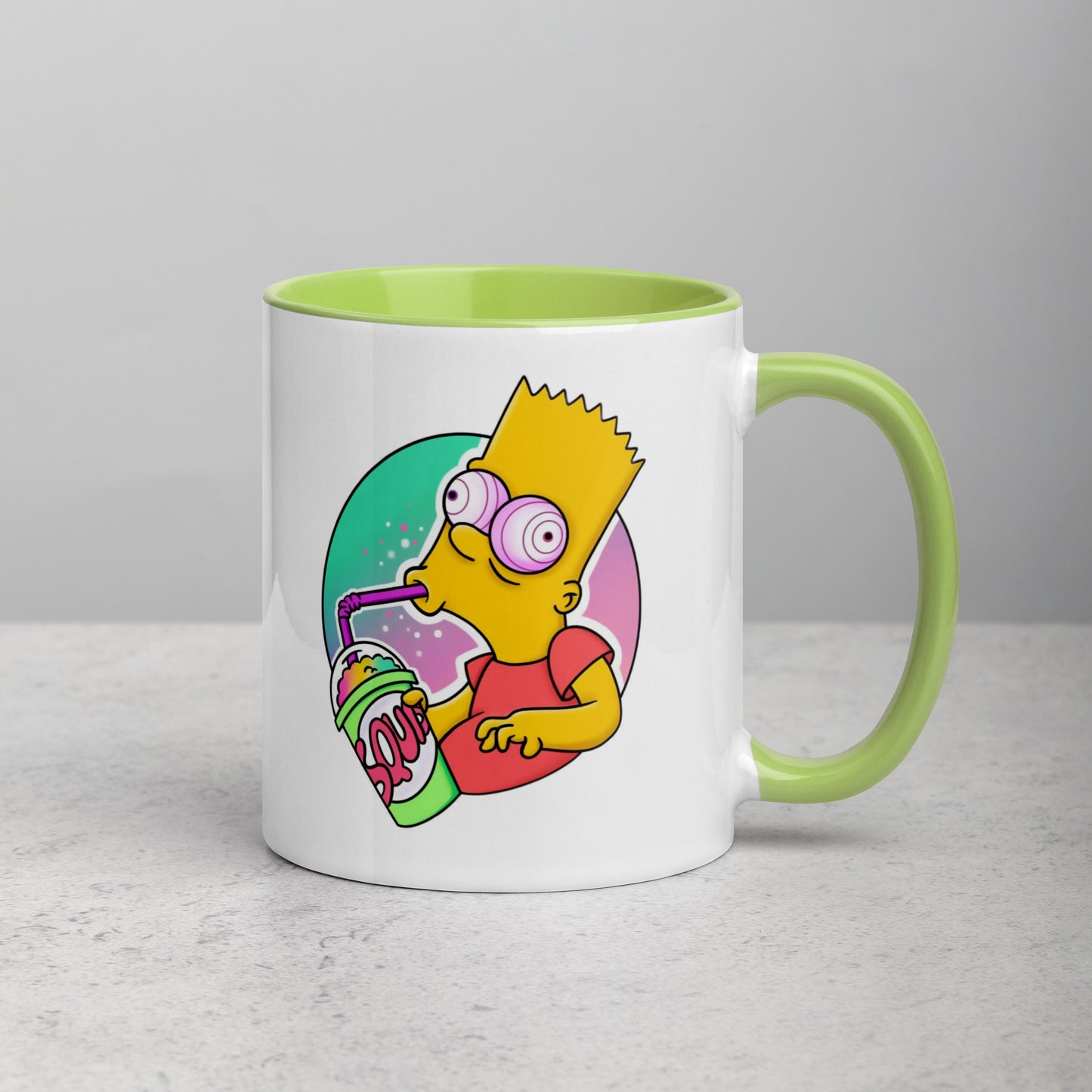 Mug with Color Inside bart simpson DrinkandArt