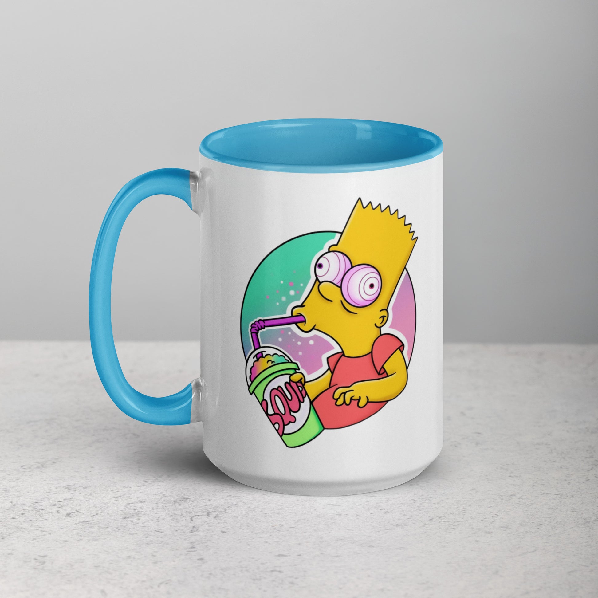 Mug with Color Inside bart simpson DrinkandArt