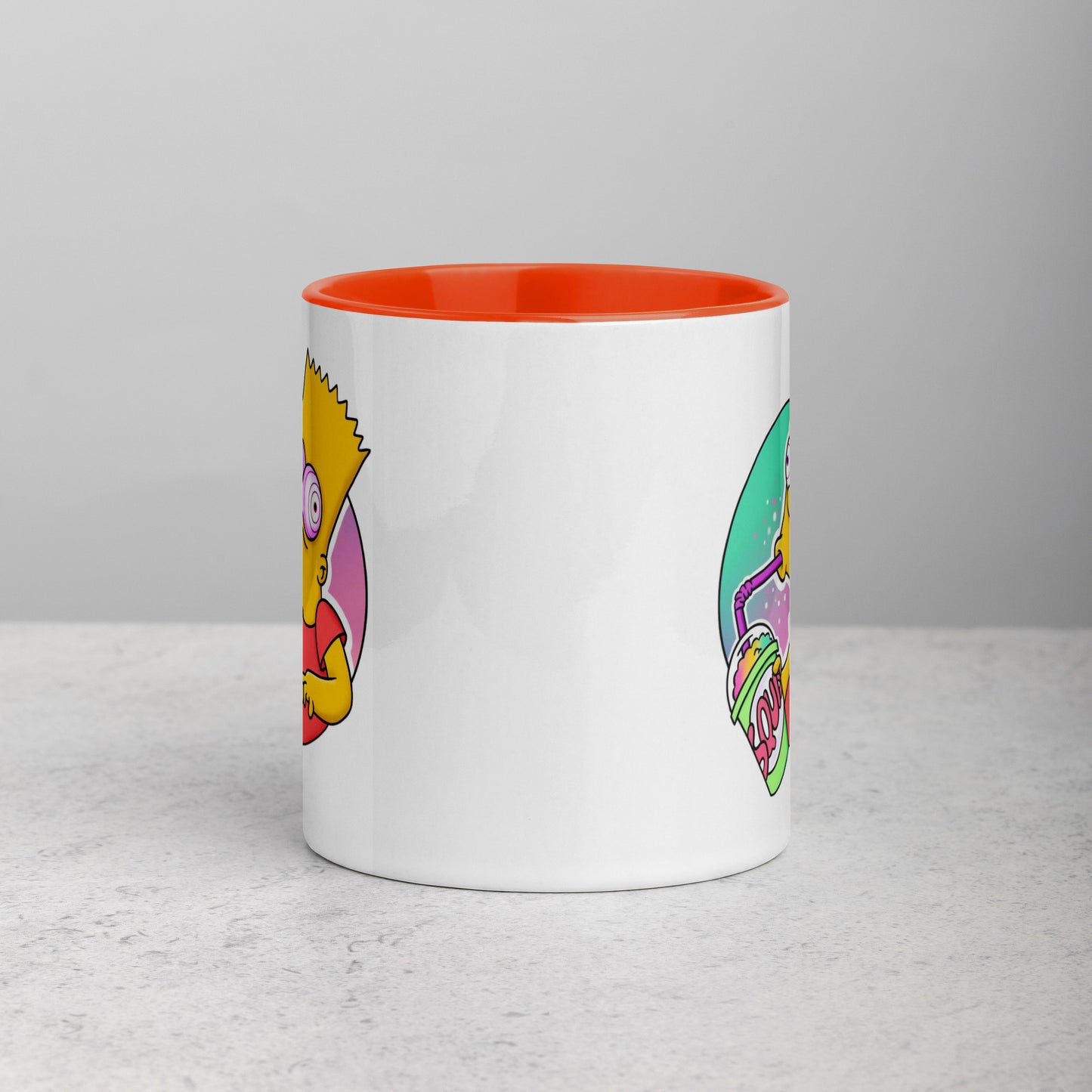 Mug with Color Inside bart simpson DrinkandArt