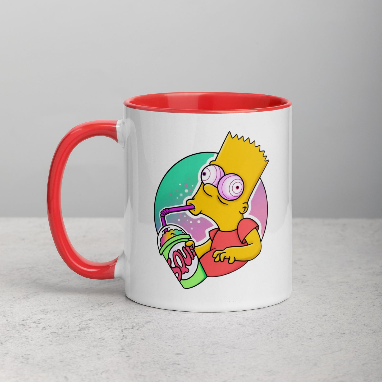 Mug with Color Inside bart simpson DrinkandArt