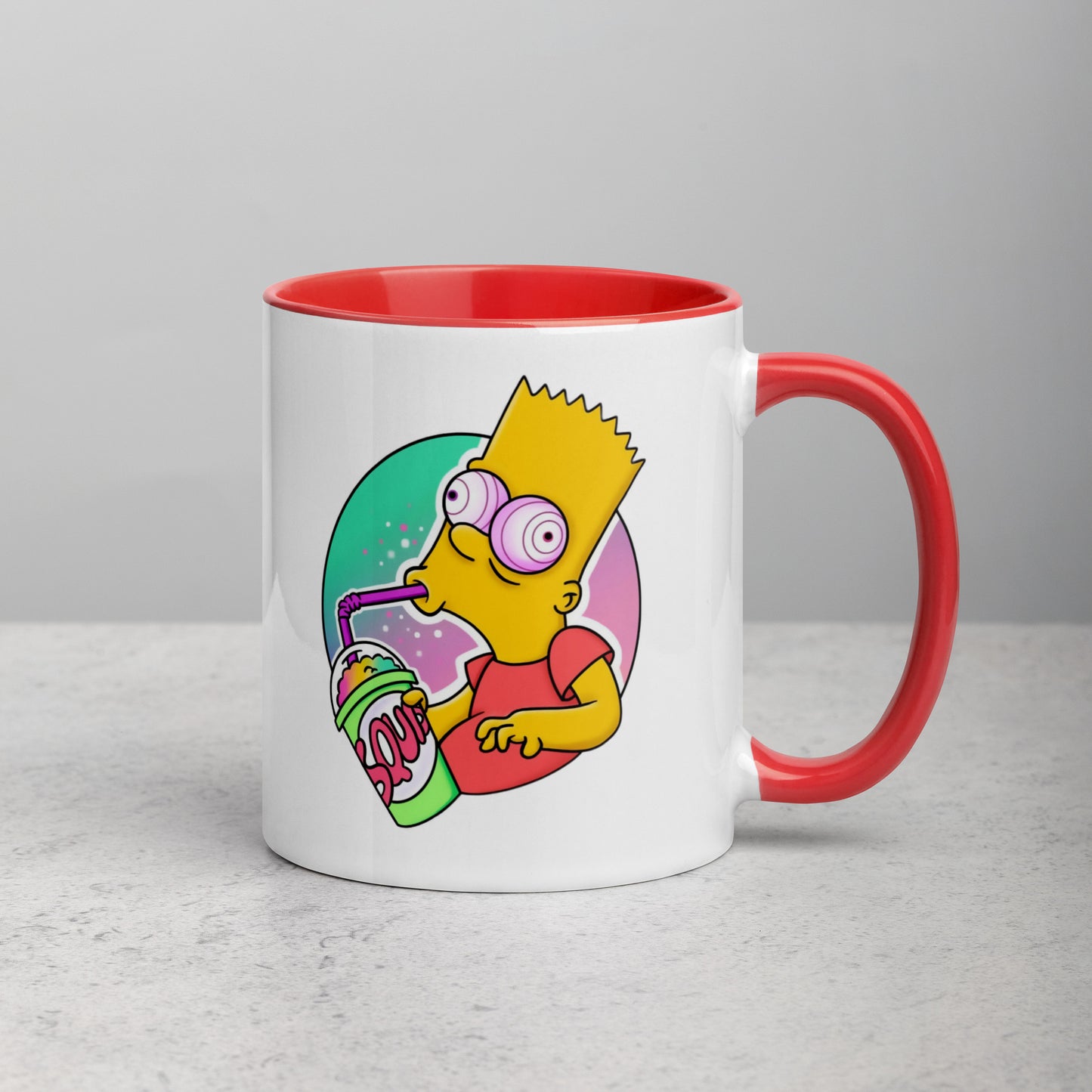 Mug with Color Inside bart simpson DrinkandArt