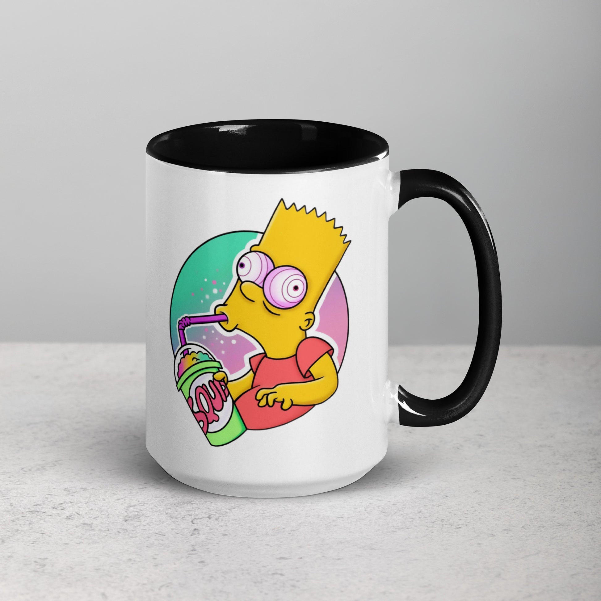 Mug with Color Inside bart simpson DrinkandArt