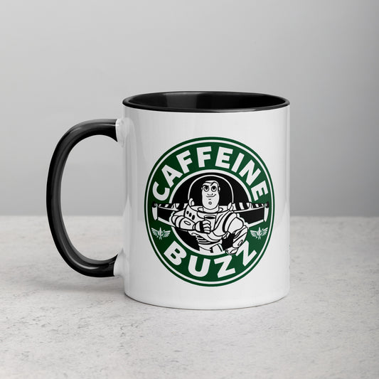 Mug with Color Inside caffeine buzz DrinkandArt