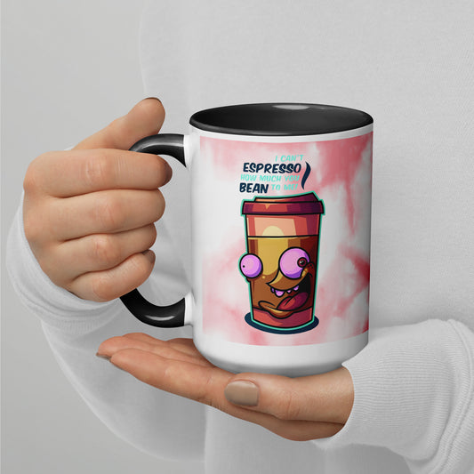 Mug with Color Inside crazy coffee DrinkandArt