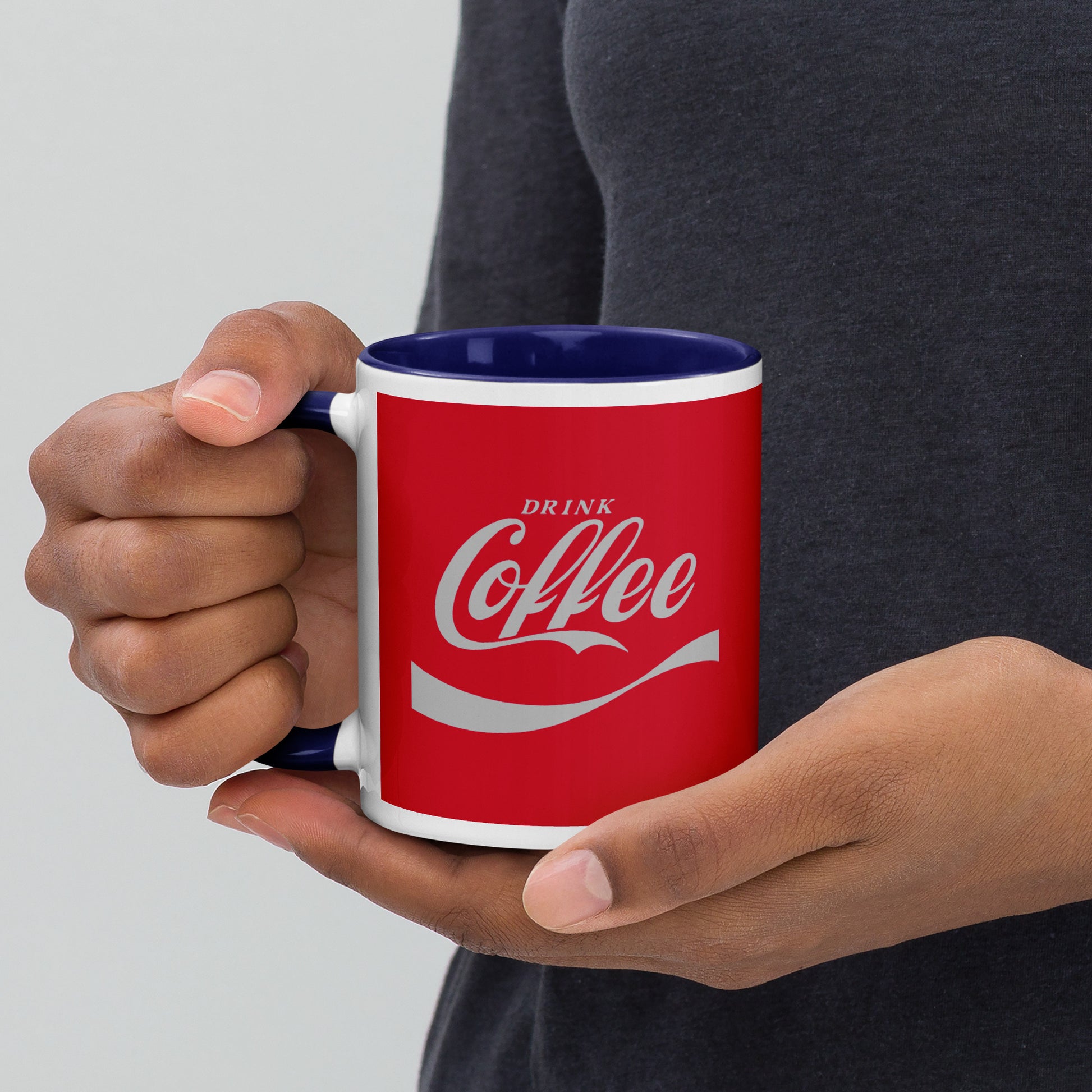 Mug with Color Inside drink coffee (coke ) DrinkandArt