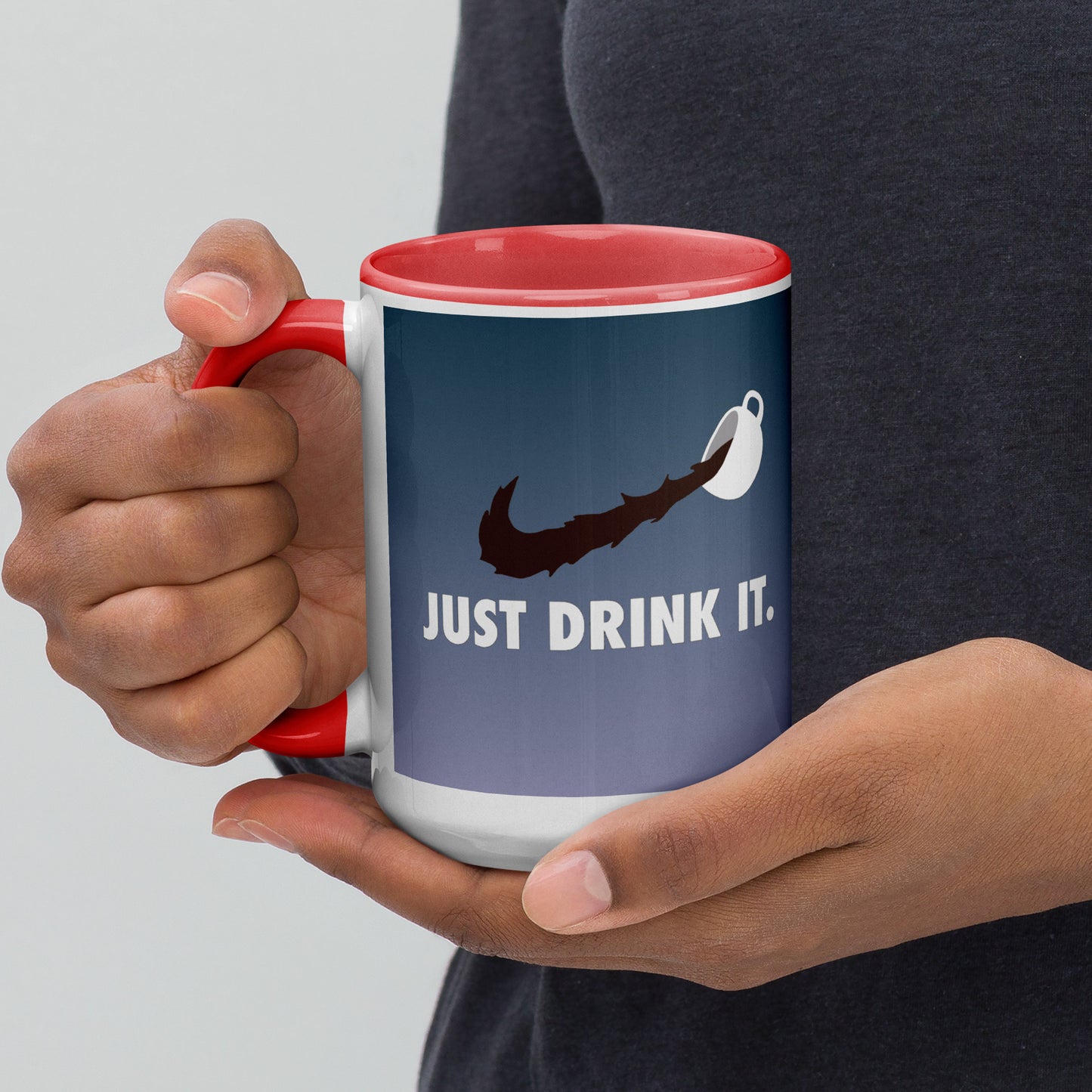 Mug with Color Inside just drink it. DrinkandArt