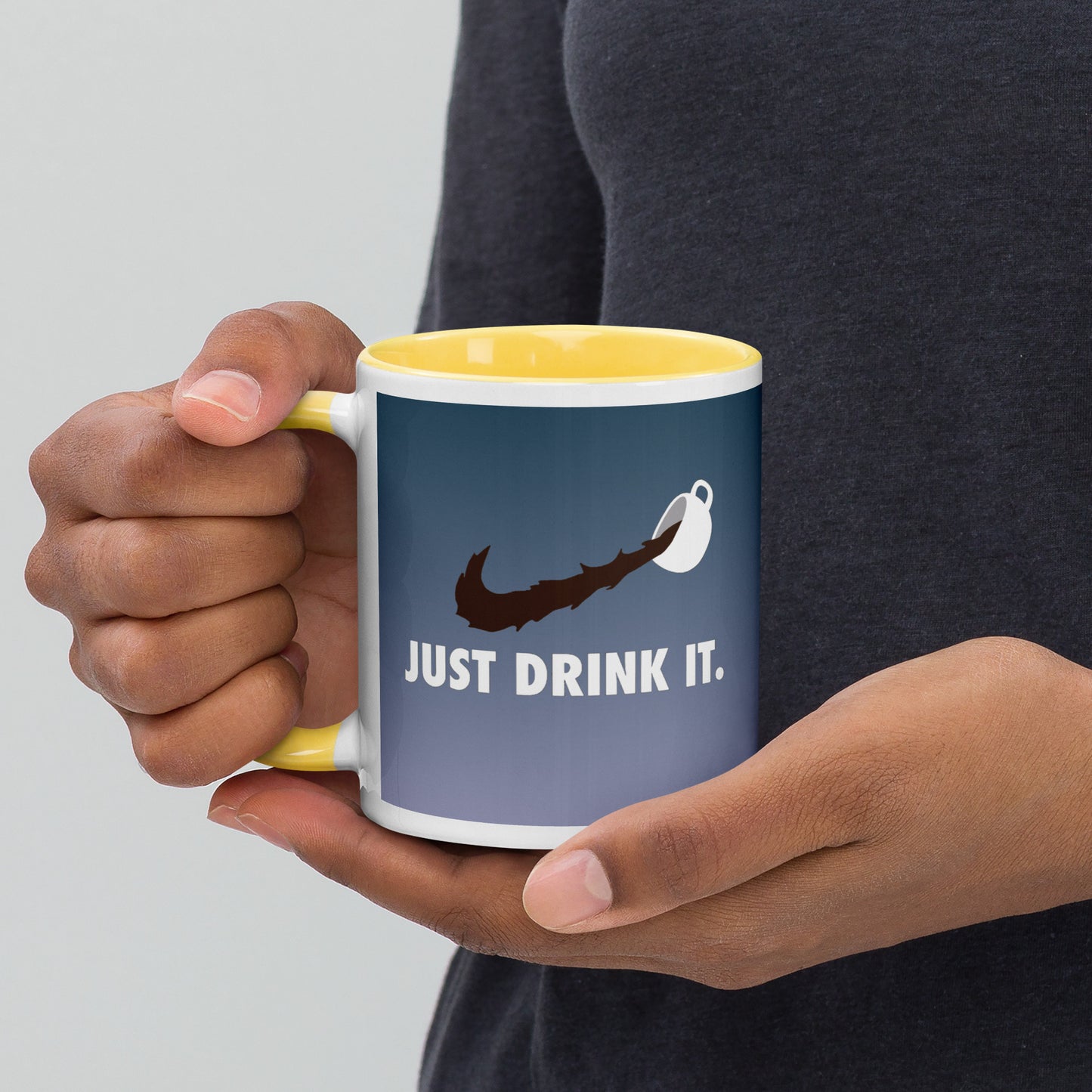 Mug with Color Inside just drink it. DrinkandArt