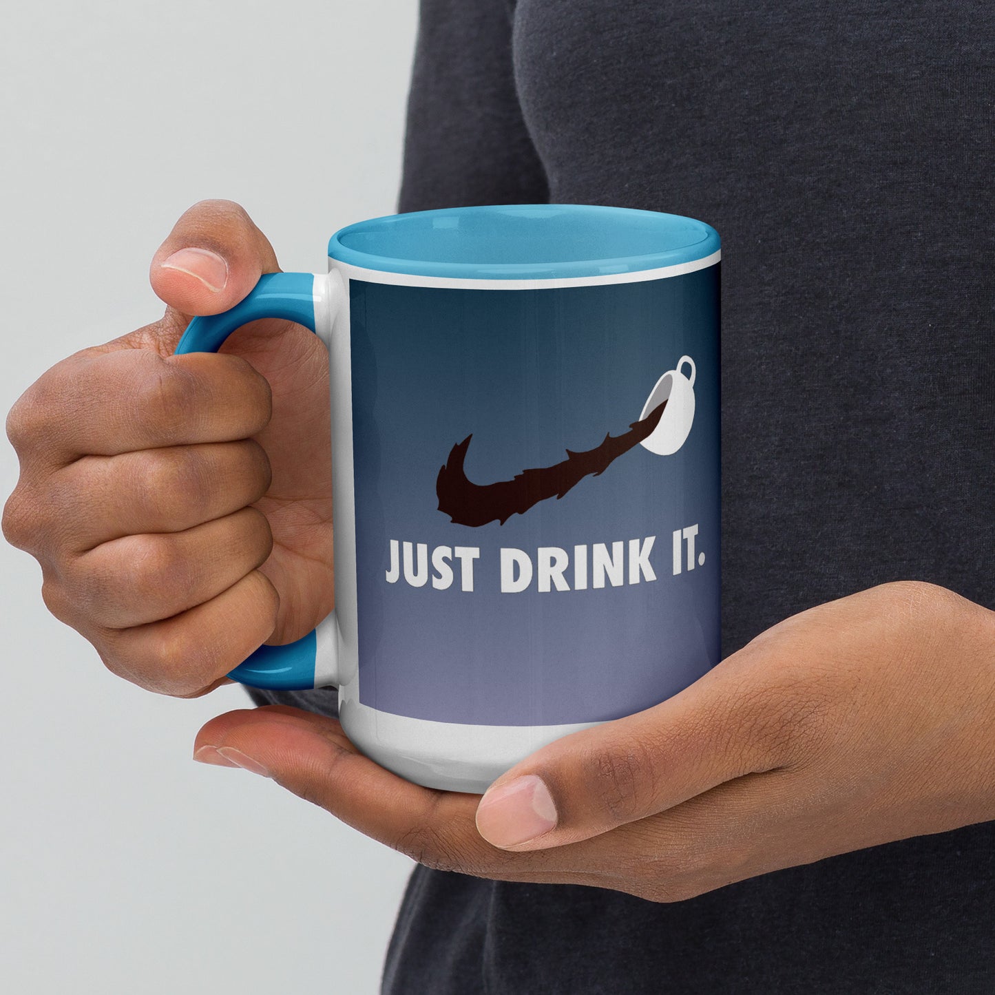 Mug with Color Inside just drink it. DrinkandArt